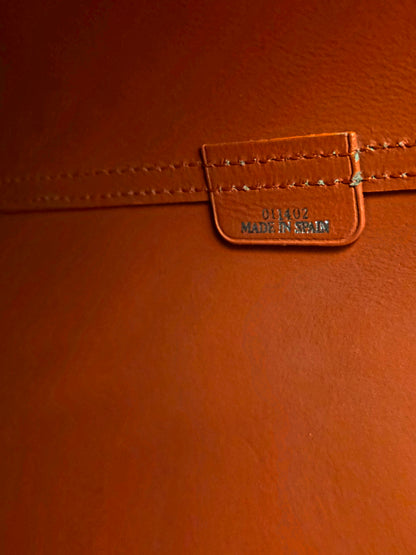 Loewe Gray Leather Anagram Tote Bag with Red Interior & Pouch | IG Collective