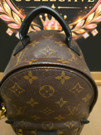 Authentic Louis Vuitton Palm Springs Mini Monogram Backpack