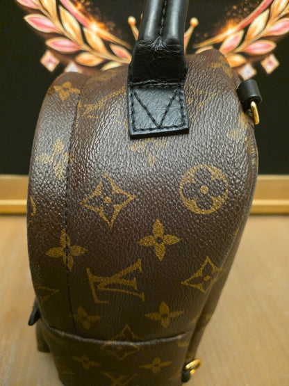 Authentic Louis Vuitton Palm Springs Mini Monogram Backpack