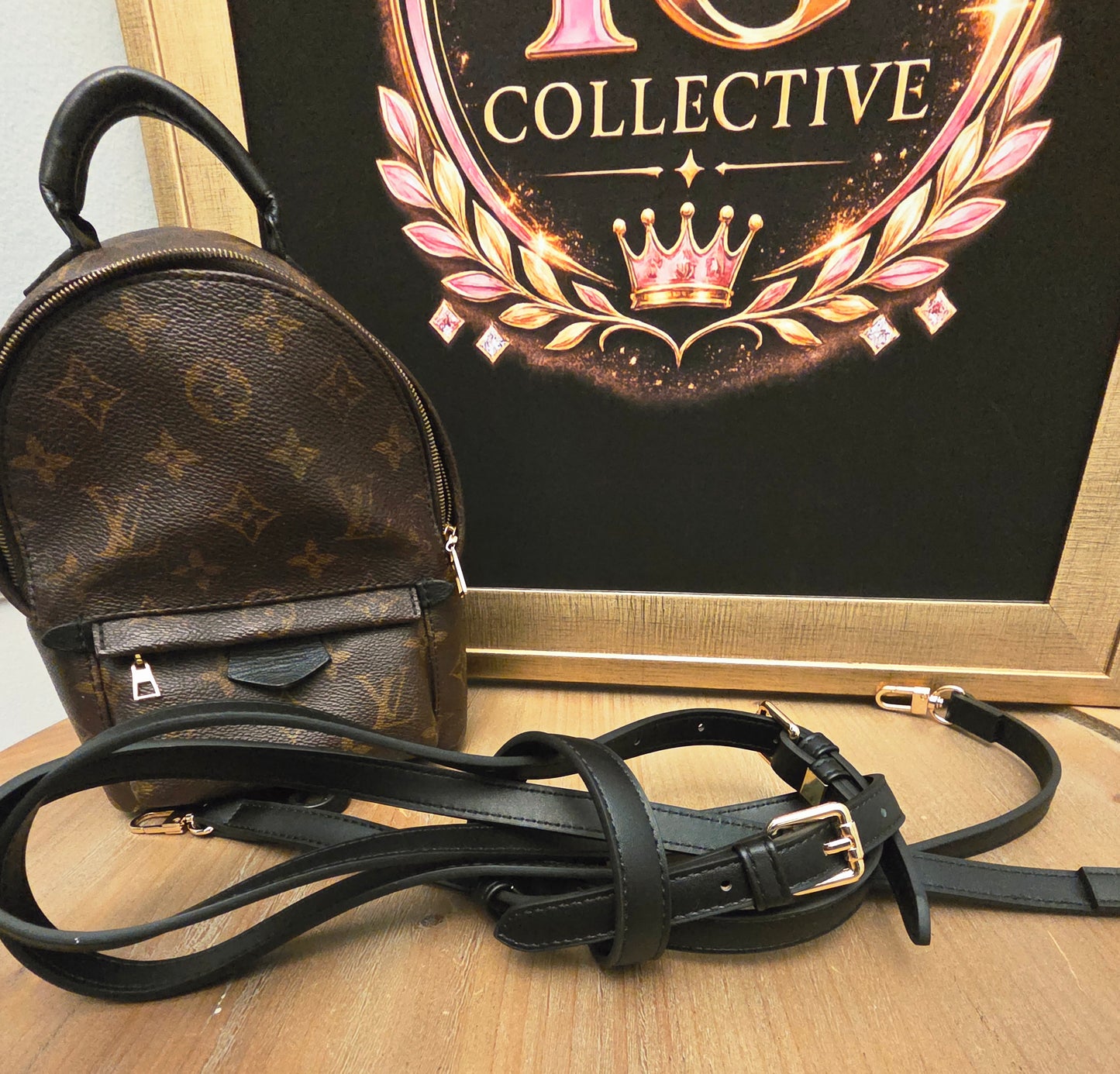 Authentic Louis Vuitton Palm Springs Mini Monogram Backpack