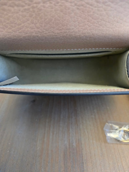 Authentic Chloé Nile Small Bracelet Bag Motty Grey Blush Pink Leather Crossbody Gold Hardware