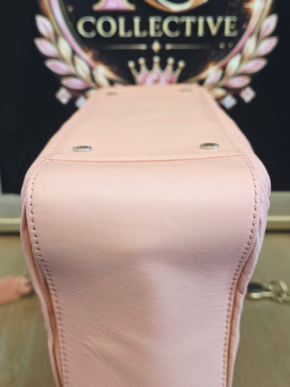 Authentic Bvlgari Serpenti Forever Pleated Leather Tote Bag | Blush Pink | Made in Italy | Luxury Designer Handbag
