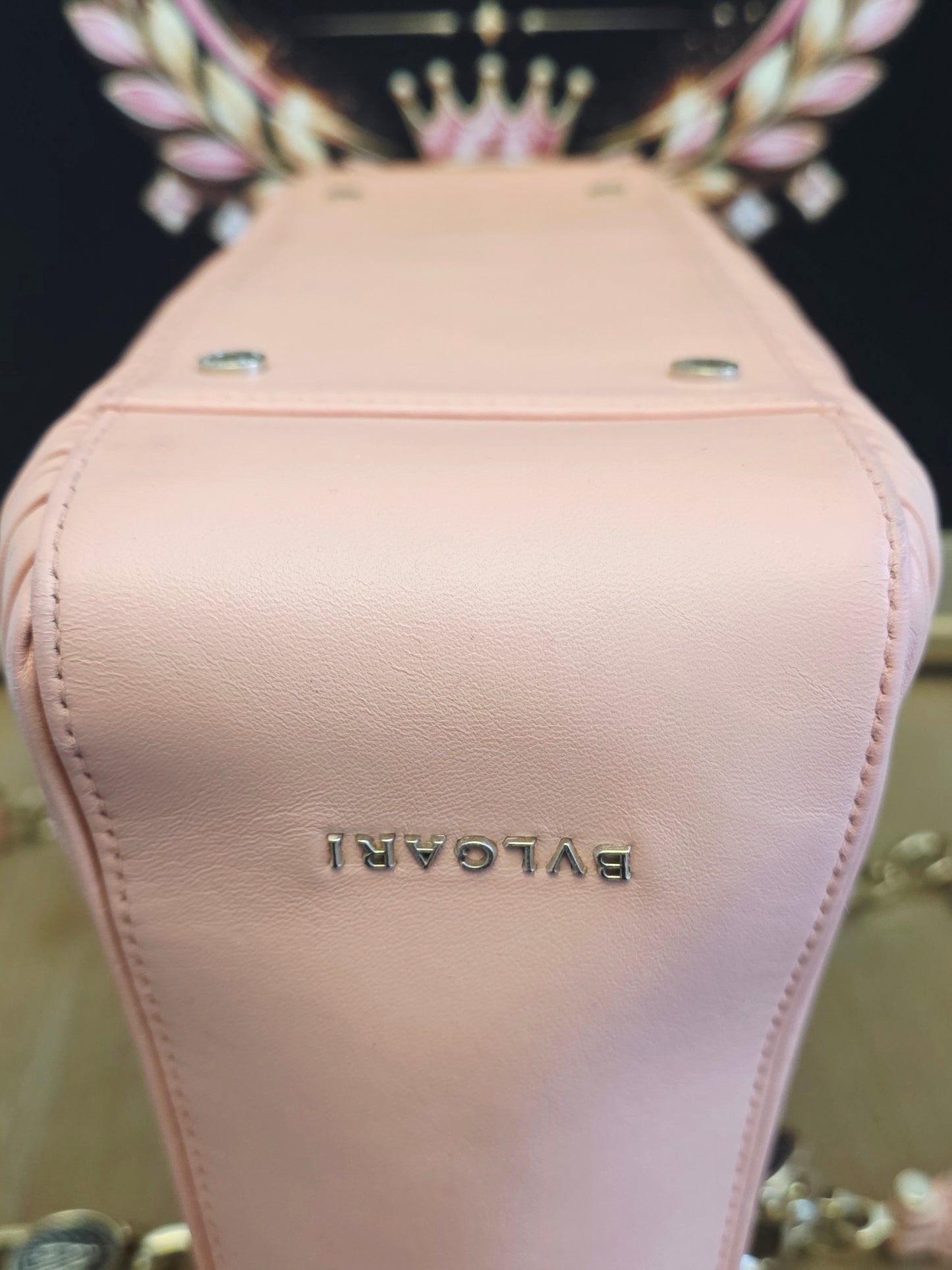 Authentic Bvlgari Serpenti Forever Pleated Leather Tote Bag | Blush Pink | Made in Italy | Luxury Designer Handbag
