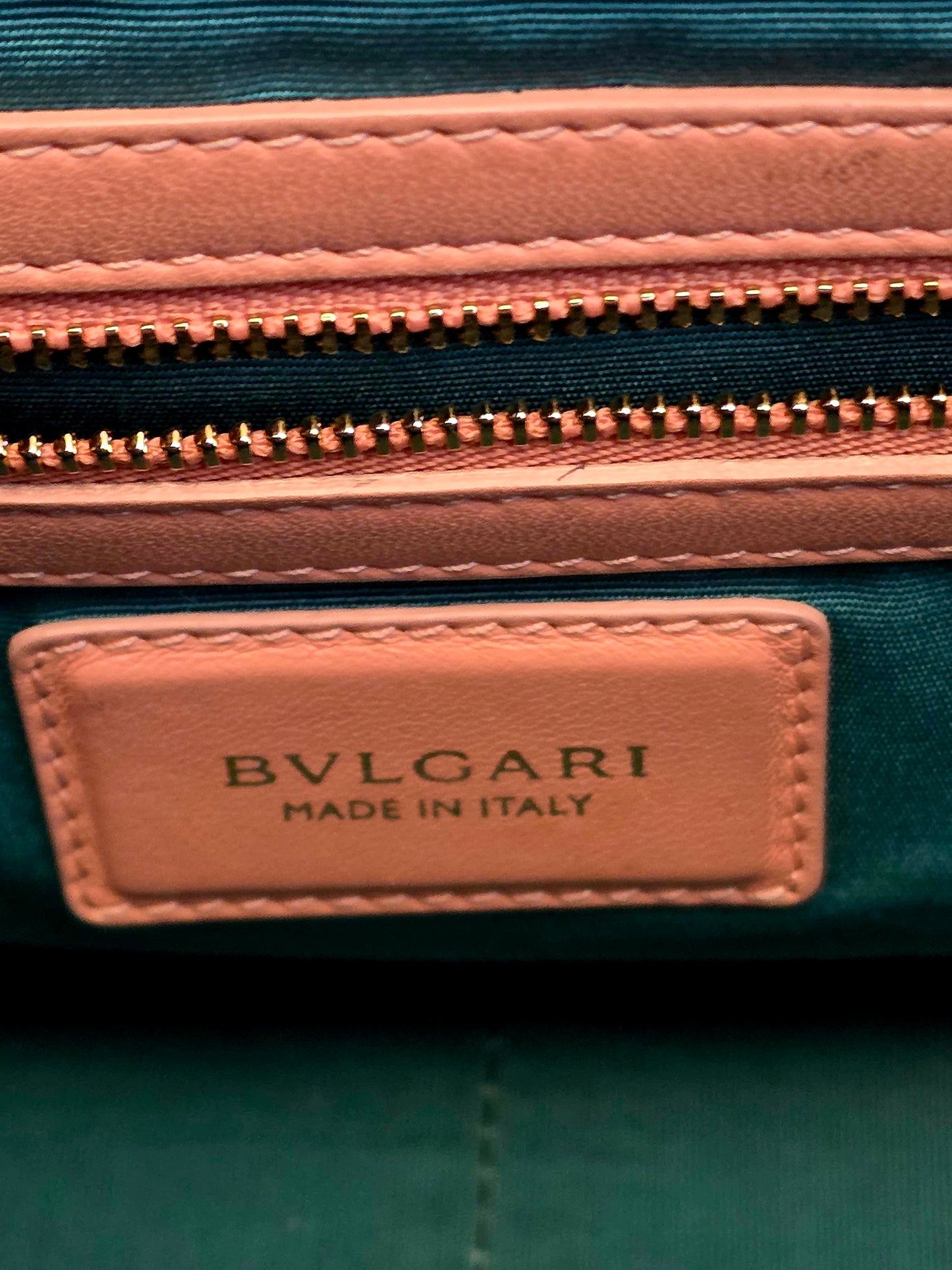 Authentic Bvlgari Serpenti Forever Pleated Leather Tote Bag | Blush Pink | Made in Italy | Luxury Designer Handbag