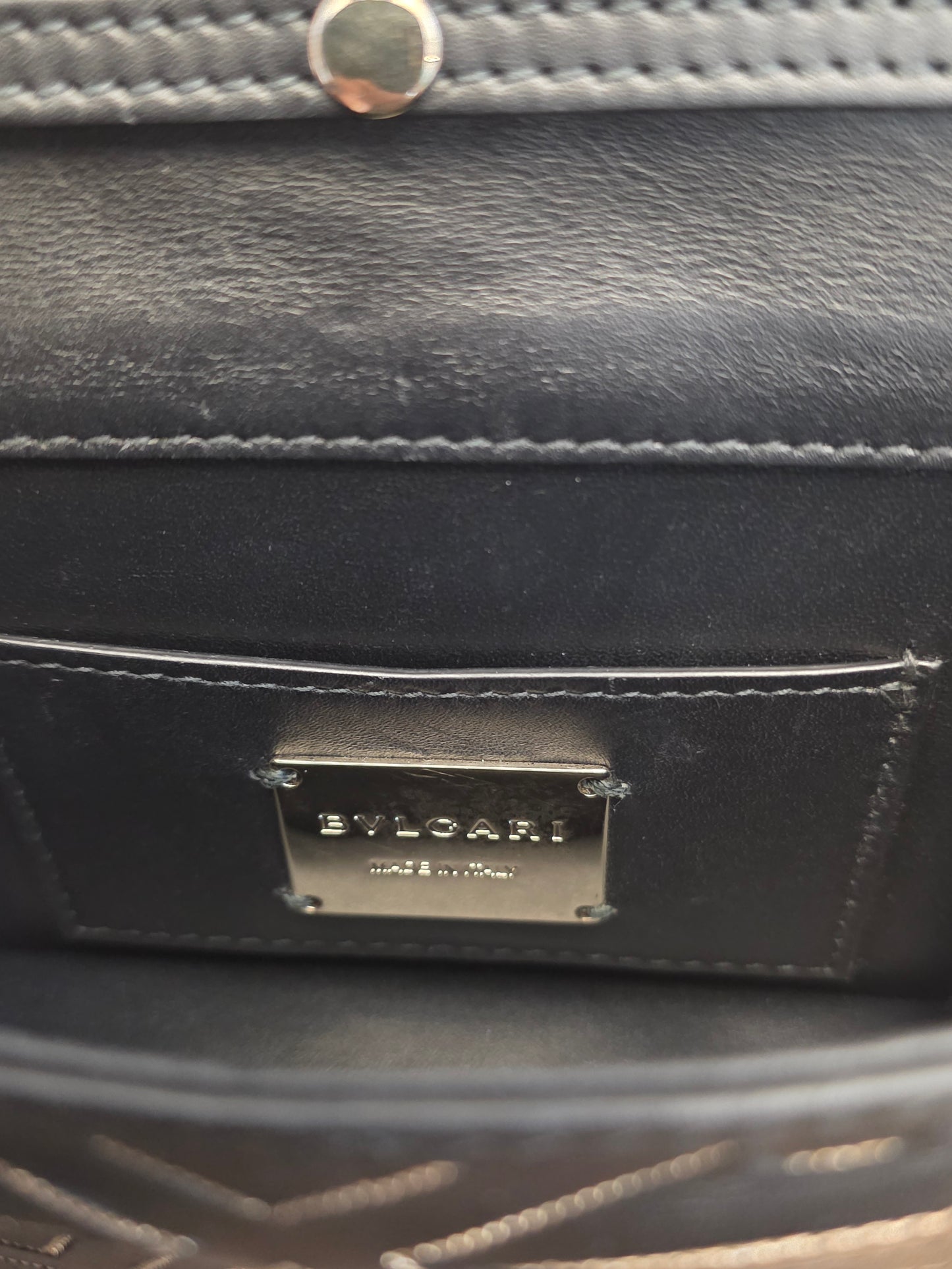 Bvlgari Million Chain Serpenti Forever Black & Gold Crossbody Bag | Snakehead Shoulder Bag