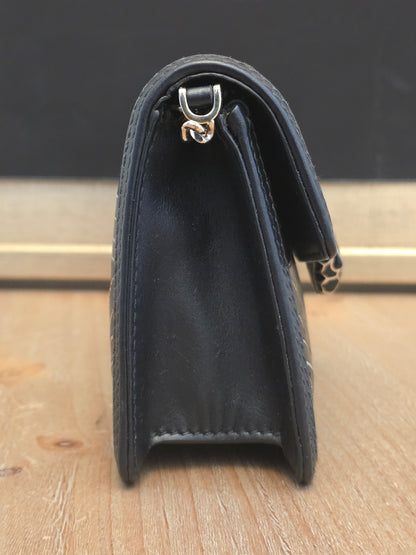 Bvlgari Million Chain Serpenti Forever Black & Gold Crossbody Bag | Snakehead Shoulder Bag