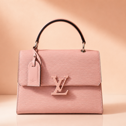Louis Vuitton Cluny BB Epi Leather Rose Ballerine Top Handle Bag