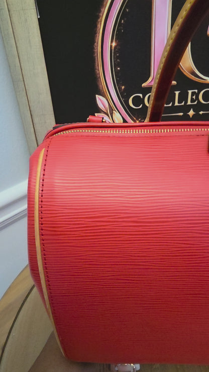 Louis Vuitton Epi Leather Speedy Bandoulière 25 Rouge Coquelicot Crossbody Bag